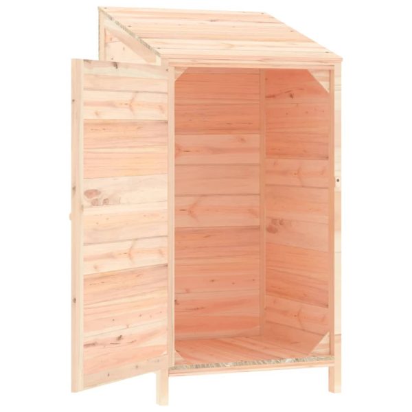 Garden Shed Solid Wood Fir – 55x52x112 cm, Natural