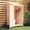 Garden Shed Solid Wood Fir – 55x52x112 cm, Natural