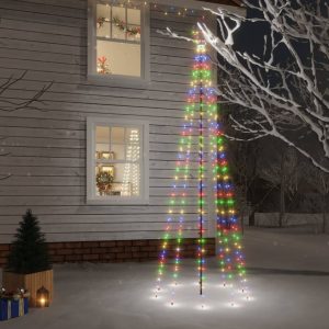 Christmas Tree with Spike LEDs – 300×100 cm, MULTICOLOUR