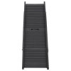 Folding Dog Ramp Black 153x40x12.5 cm Plastic