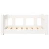 Dog Bed 65.5×50.5×28 cm Solid Wood Pine – White