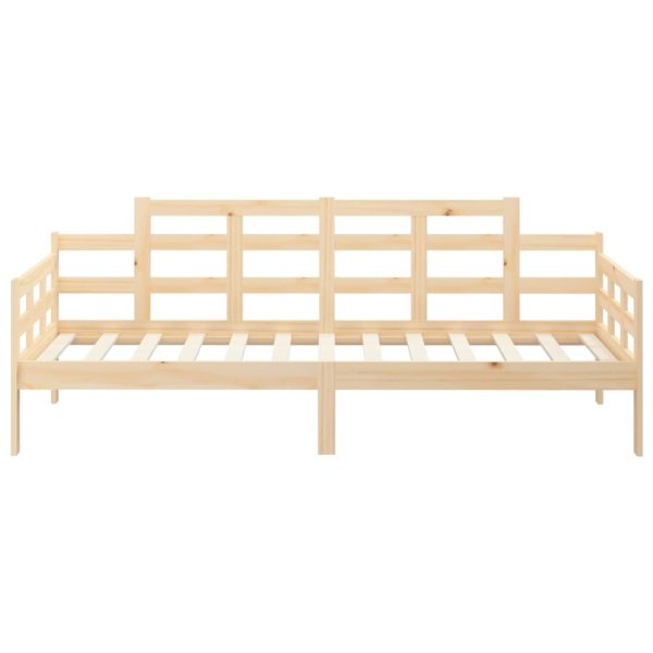 Chilwell Day Bed Solid Wood Pine 92×187 cm Single Bed Size – Brown