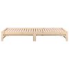 Hulme Pull-out Day Bed 2x(92×187) cm Solid Wood Pine – Brown