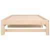 Hulme Pull-out Day Bed 2x(92×187) cm Solid Wood Pine – Brown