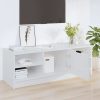 Pleasant TV Cabinet 102×35.5×36.5 cm Engineered Wood – High Gloss White