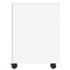 Mobile File Cabinet with Wheels 45x38x54 cm Engineered Wood – White