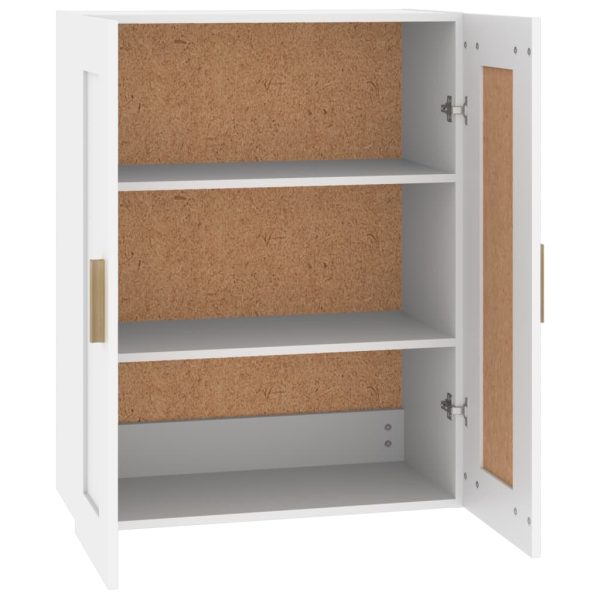 Wall Cabinet 69.5×32.5×90 cm Engineered Wood – White