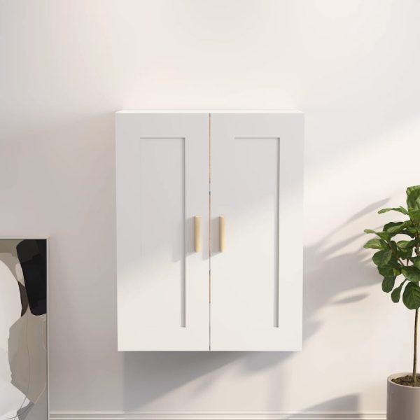 Wall Cabinet 69.5×32.5×90 cm Engineered Wood – White