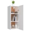 Wall Cabinet 34.5x34x90 cm Engineered Wood – White