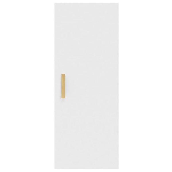 Wall Cabinet 34.5x34x90 cm Engineered Wood – White