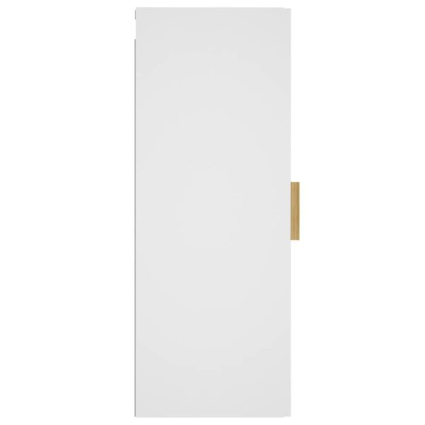 Wall Cabinet 34.5x34x90 cm Engineered Wood – White