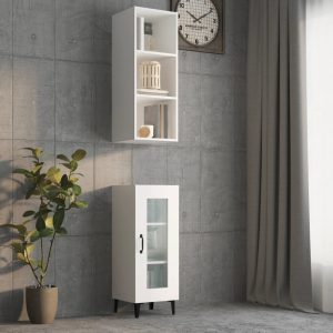 Wall Cabinet 34.5x32.5x90 cm Engineered Wood