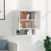 Wall Cabinet 60x31x70 cm Engineered Wood – High Gloss White