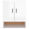 Wall Cabinet 60x31x70 cm Engineered Wood – High Gloss White