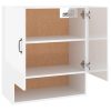 Wall Cabinet 60x31x70 cm Engineered Wood – High Gloss White