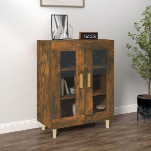 Sideboard 69.5x34x90 cm Engineered Wood – Smoked Oak