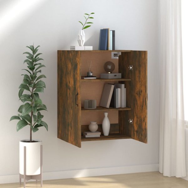 Hanging Cabinet 69.5x34x90 cm Engineered Wood – Smoked Oak