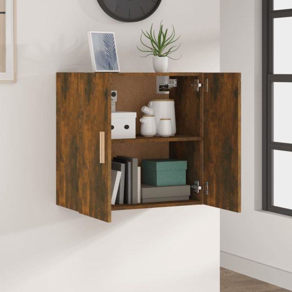 Wall Cabinet 60x30x60 cm Engineered Wood – Smoked Oak