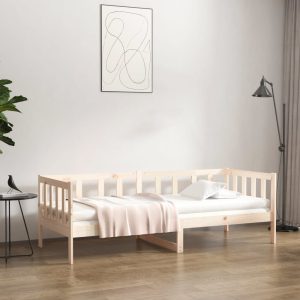 Painesville Day Bed 92x187 cm Single Bed Size Solid Wood Pine