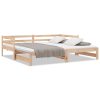 Cupar Pull-out Day Bed 2x(92×187) cm Solid Wood Pine – Brown