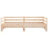 Cupar Pull-out Day Bed 2x(92×187) cm Solid Wood Pine – Brown