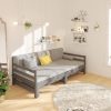 Creek Pull-out Day Bed 2x(92×187) cm Solid Wood Pine – Grey