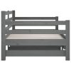 Creek Pull-out Day Bed 2x(92×187) cm Solid Wood Pine – Grey