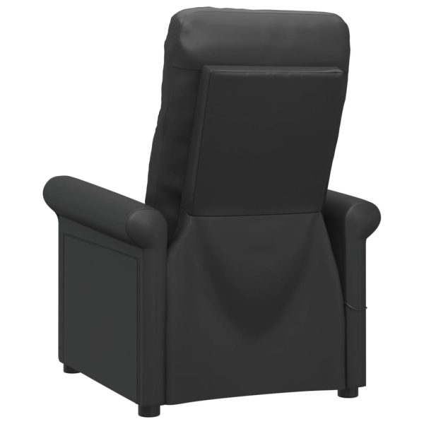 Massage Chair Black Faux Leather