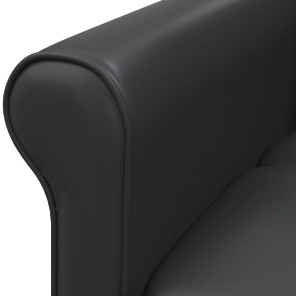 Massage Chair Black Faux Leather