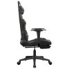 Massage Gaming Chair with Footrest Leather – Black and Camouflage