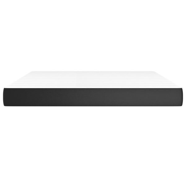 Ashfield Pocket Spring Bed Mattress Black Full Faux Leather – QUEEN