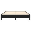 Bed Frame Black 137×187 cm Double Fabric