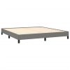 Bed Frame Dark Grey 153×203 cm Queen Fabric