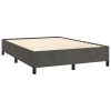 Bed Frame Dark Grey Velvet