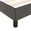 Bed Frame Dark Grey Velvet