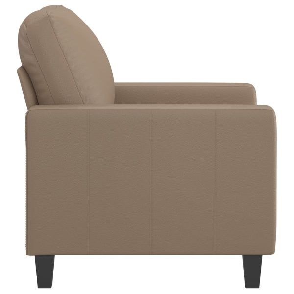 Cheltenham Sofa Chair Faux Leather – 78x77x80 cm, Cappuccino