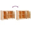 Sideboard 100x35x74 cm Solid Wood Pine