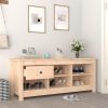 Shoe Cabinet 110x38x45.5 cm Solid Wood Pine