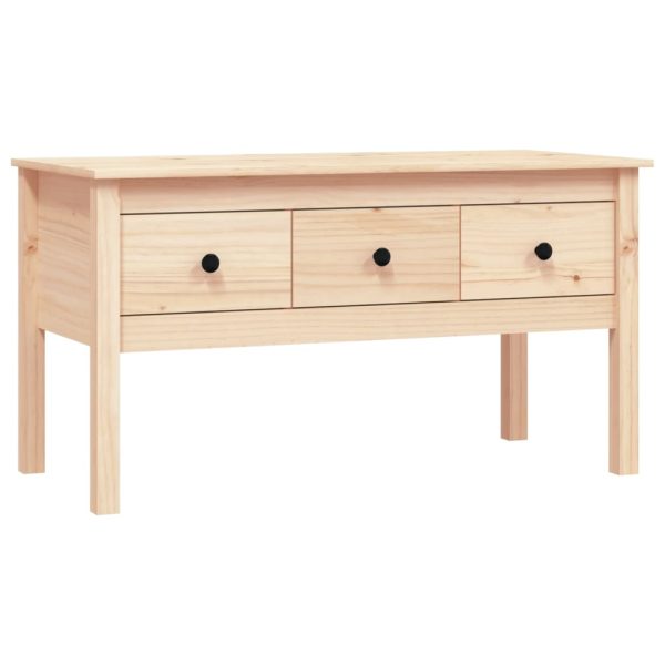 Coffee Table 102x49x55 cm Solid Wood Pine