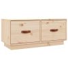 Quinta TV Cabinet 80x34x35 cm Solid Wood Pine