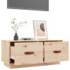 Quinta TV Cabinet 80x34x35 cm Solid Wood Pine