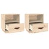 Davenport Bedside Cabinets 2 pcs 40x34x45 cm Solid Wood Pine