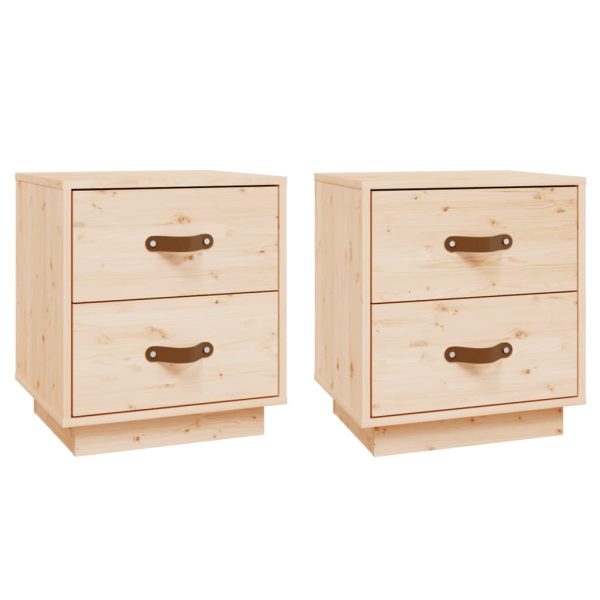 Calexico Bedside Cabinets 2 pcs 40x34x45 cm Solid Wood Pine