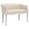 Bench 98x56x69 cm Beige Linen