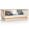 Abbey Day Bed 92×187 cm Single Bed Size Solid Wood Pine – Brown