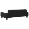 Dog Bed Black 90x53x30 cm Faux Leather