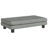 Dog Bed with Extension Light Grey 100x50x30 cm Velvet