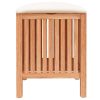 Bathroom Stool 40.5x40x52 cm Solid Wood Walnut