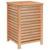 Laundry Basket 45x45x65 cm Solid Wood Walnut