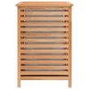 Laundry Basket 45x45x65 cm Solid Wood Walnut